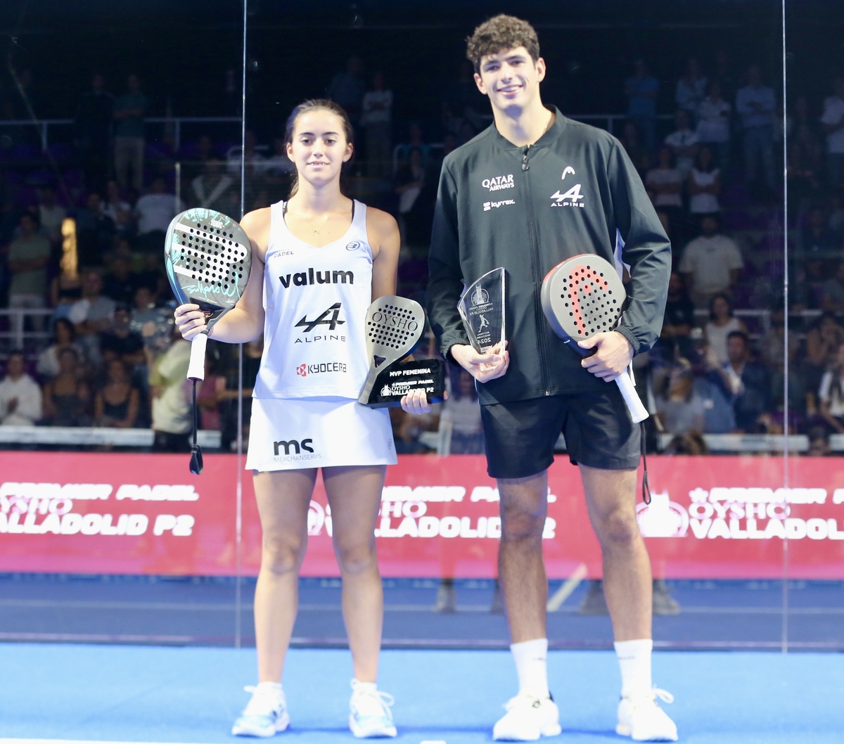 Final del Oysho Valladolid Padel Premier en Pisuerga.  / MONTSE.ALVAREZ