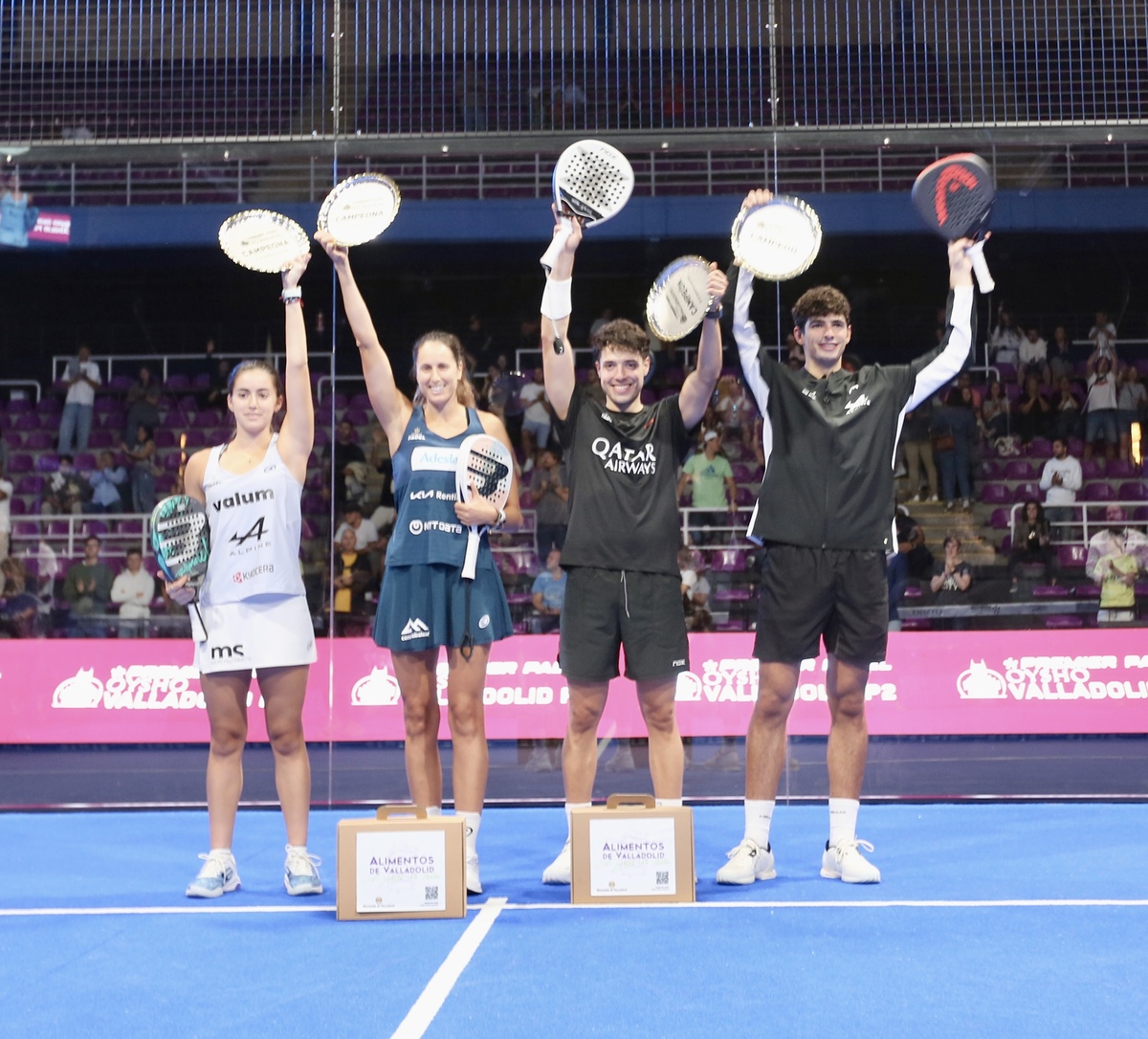 Final del Oysho Valladolid Padel Premier en Pisuerga.  / MONTSE.ALVAREZ