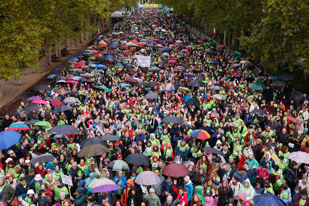 Marcha contra el cáncer en Valladolid.