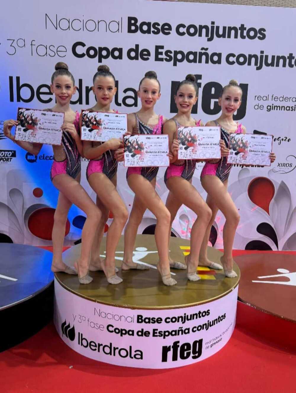 CD Rítmica Vallisoletana alevín, quinto en el Campeonato de España.