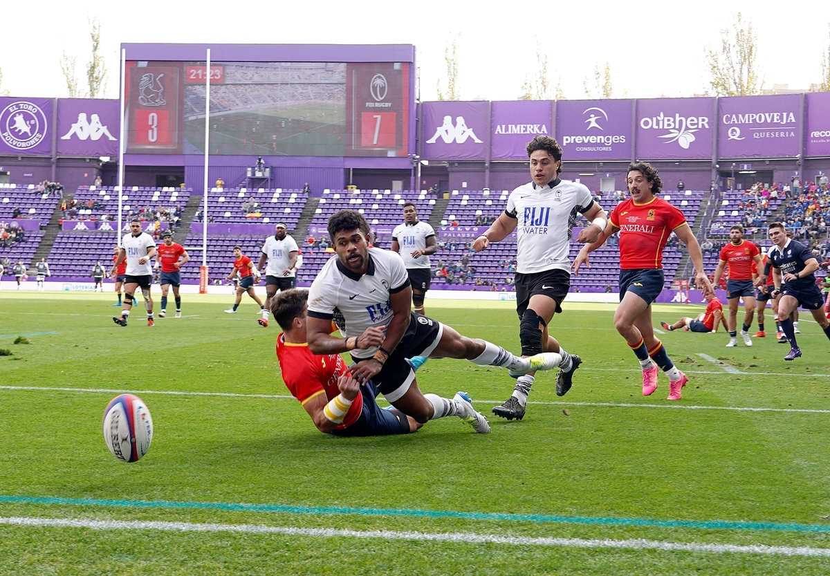 La selección española absoluta de rugby masculino se enfrenta a Fiyi en el estadio José Zorrilla de Valladolid.