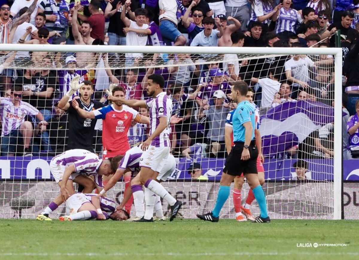 Partido entre el Real Valladolid y el Espanyol.  / LALIGA