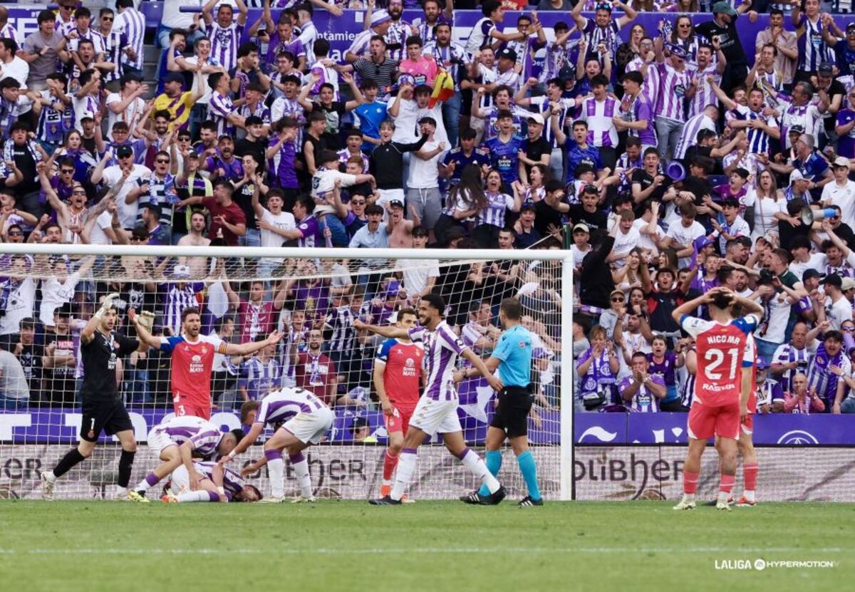 Partido entre el Real Valladolid y el Espanyol.  / LALIGA