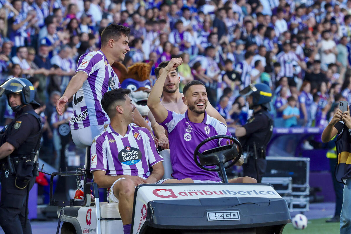 Celebración en el José Zorrilla.