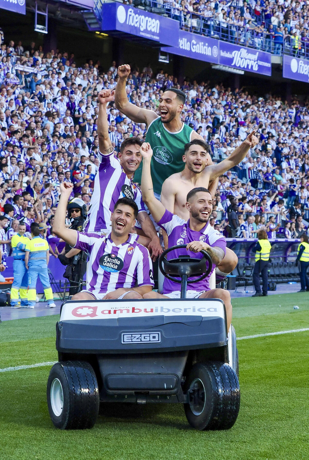 Celebración en el José Zorrilla.  / EFE