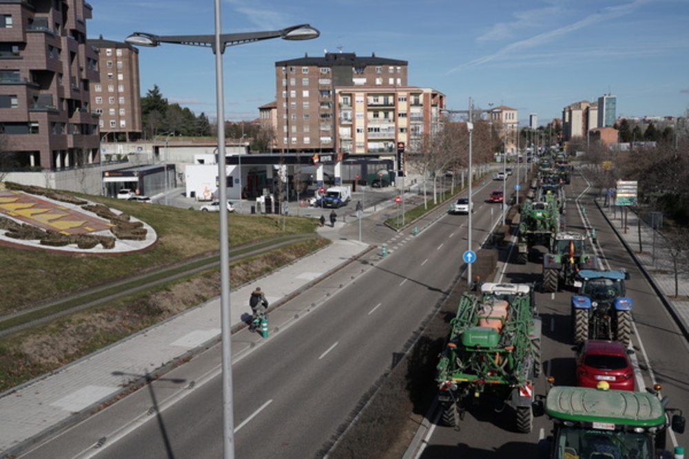 Los tractores colapsan Valladolid