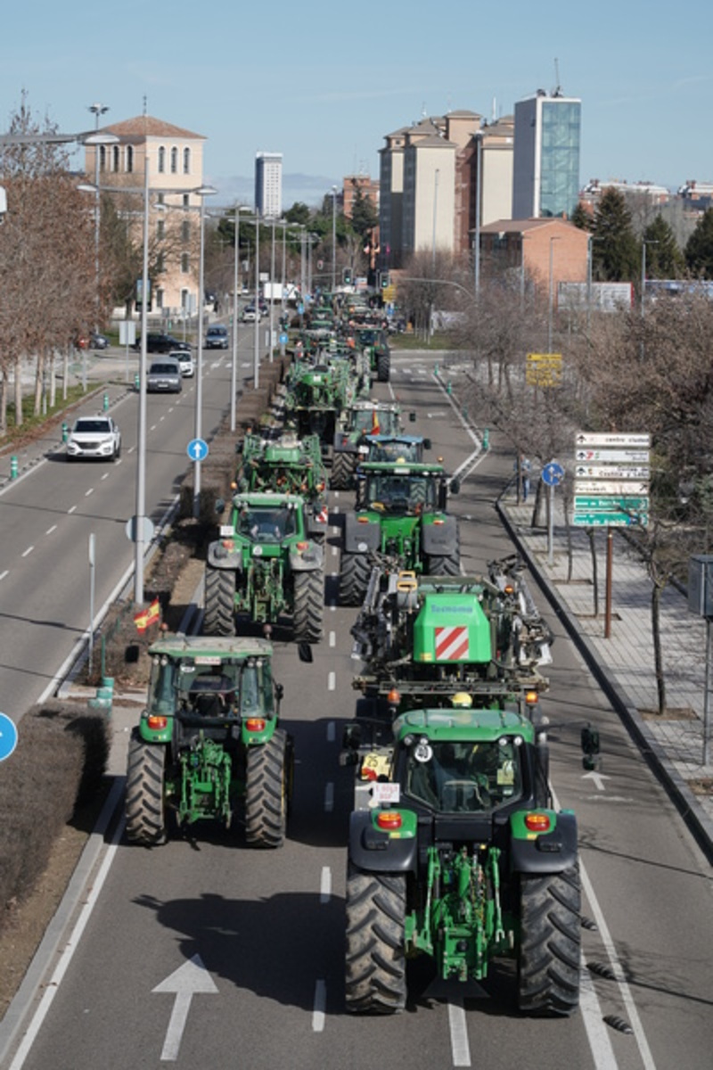 Tractorada en Valladolid.  / ICAL