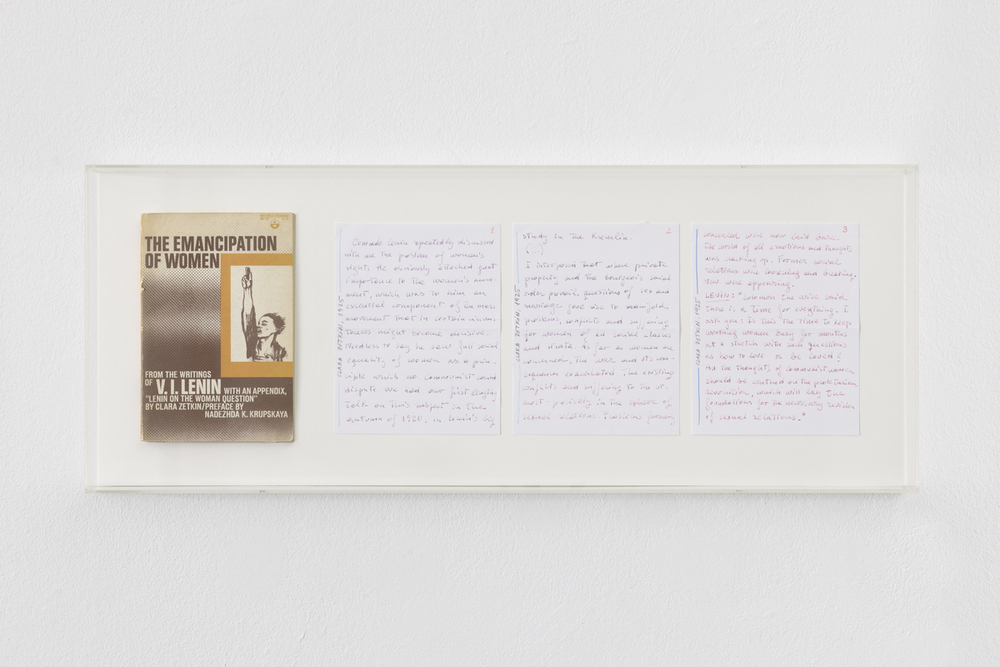 ‘Letters of Disappointment (nº2)’, (detalle-Clara Zetkin), de la artista vallisoletana Dora García, que se mostrará en el expositor de ProjecteSD en ARCO 2024. 