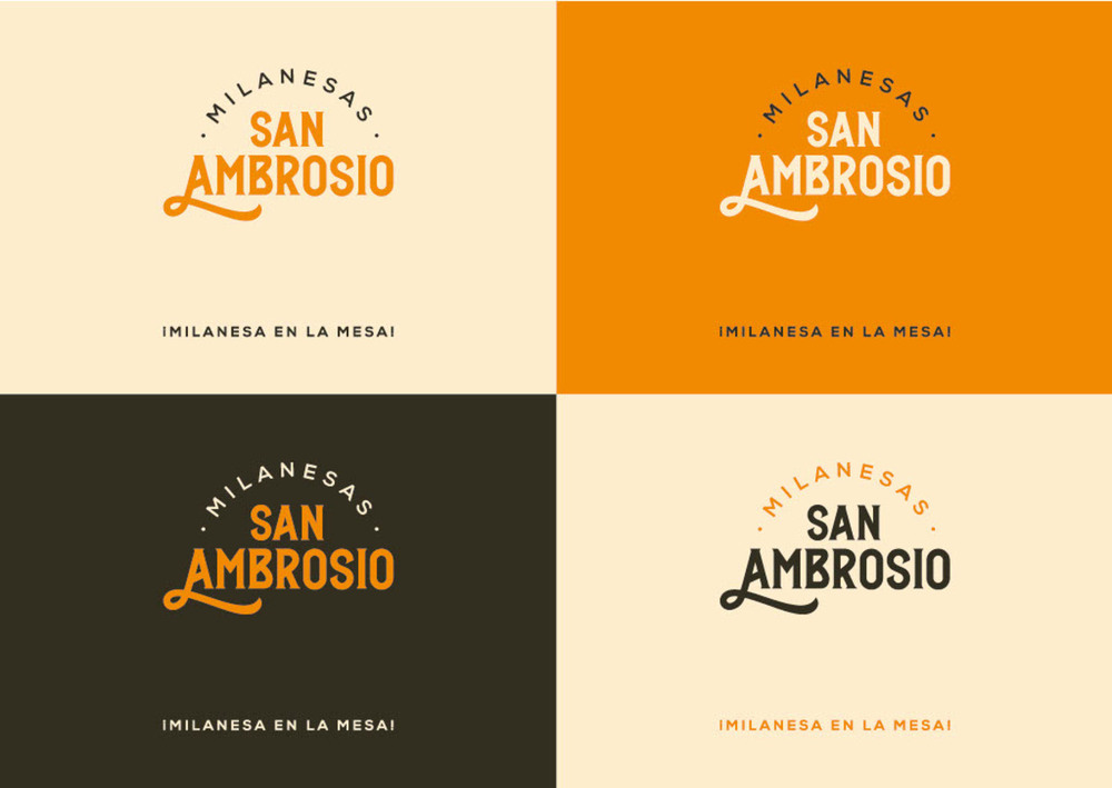 Logotipo de las milanesas de San Ambrosio. 