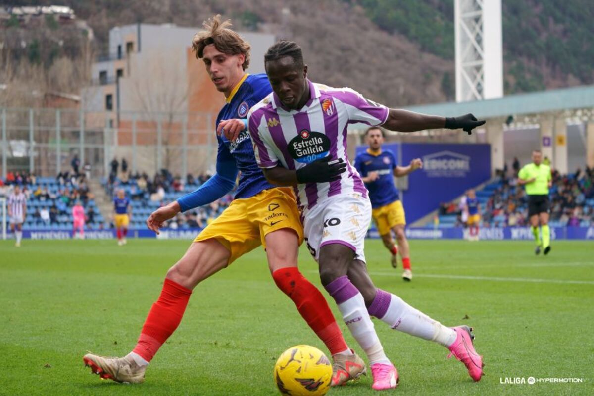 Imagen del Andorra-Real Valladolid.  / LALIGA