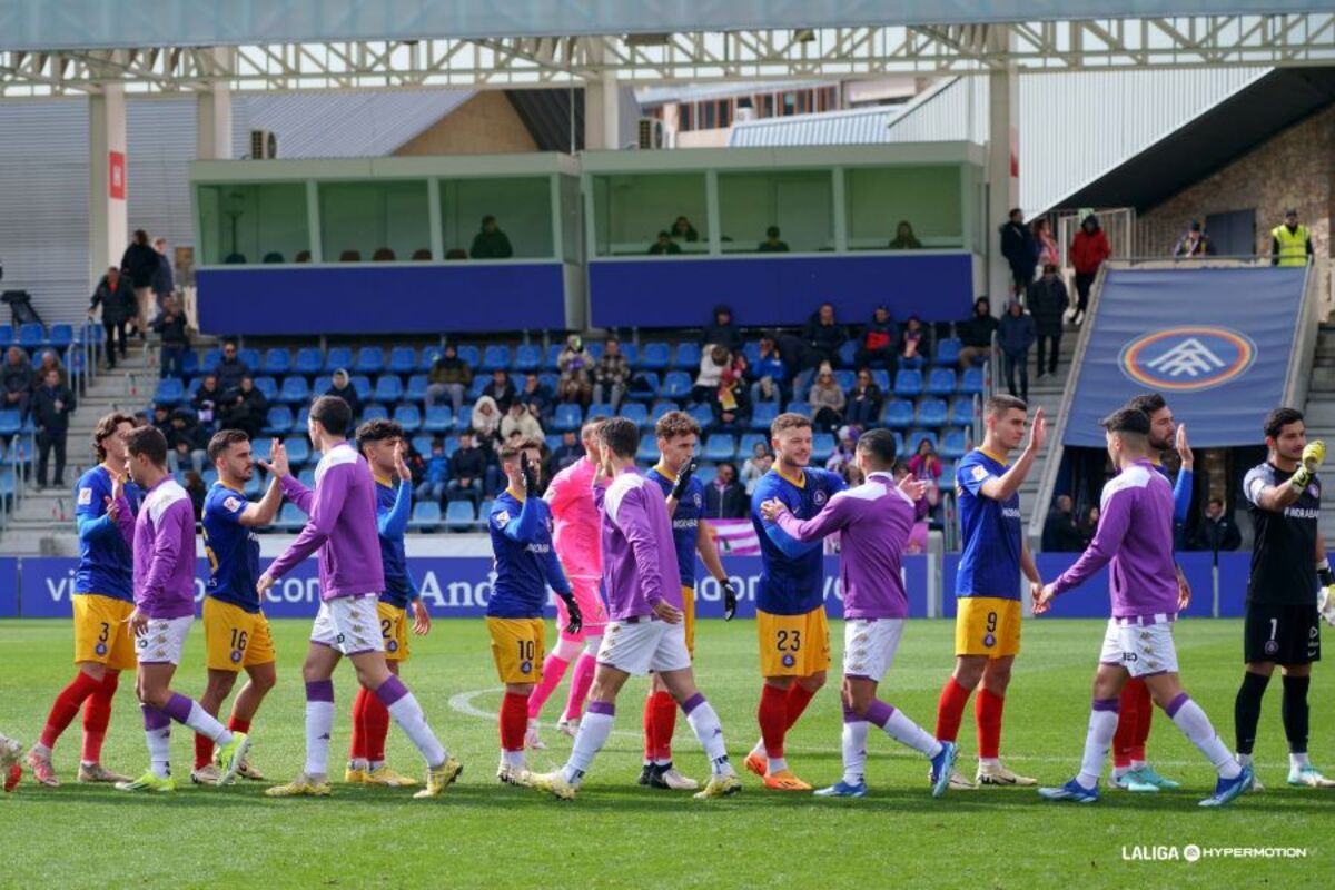 Imagen del Andorra-Real Valladolid.  / LALIGA