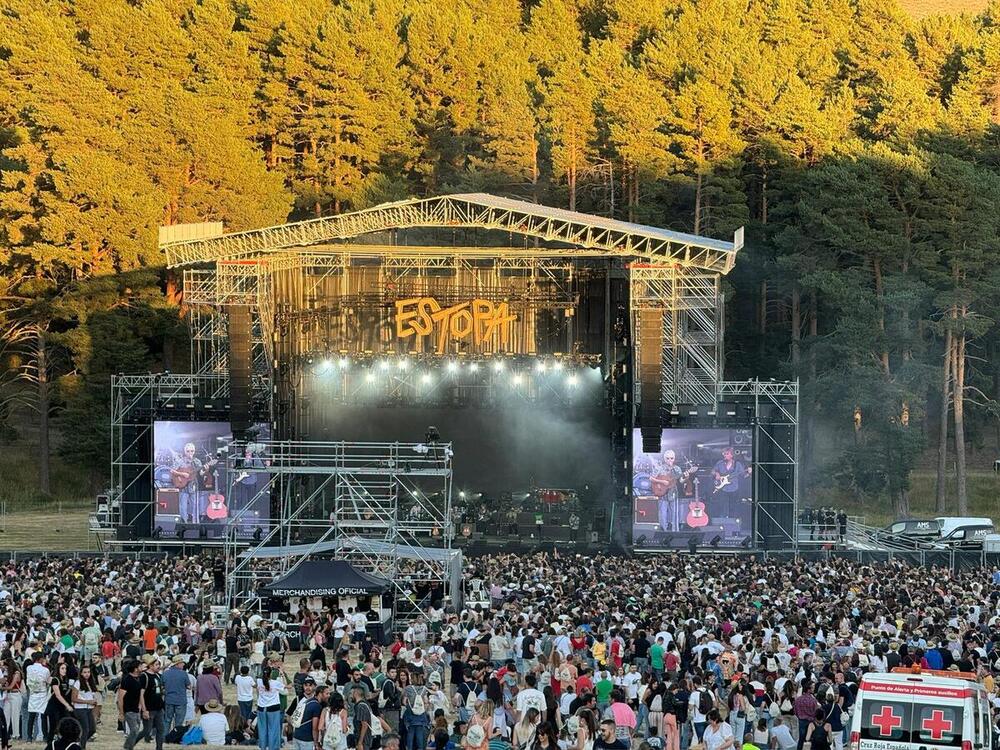 Imagen del concierto de Estopa en Músicos por la Naturaleza.