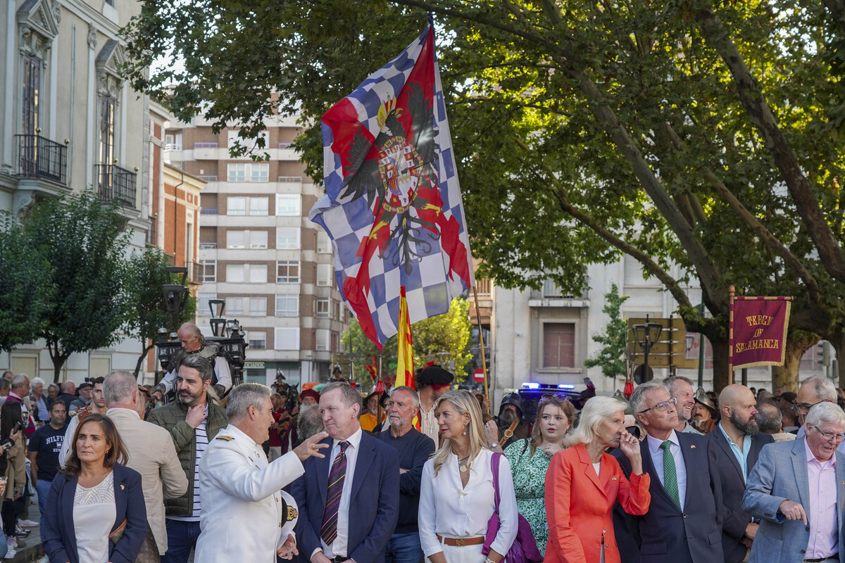 Las calles de Valladolid recrean el funeral dedel príncipe irlandés ‘Red’ Hugh O'Donnell.  / ICAL