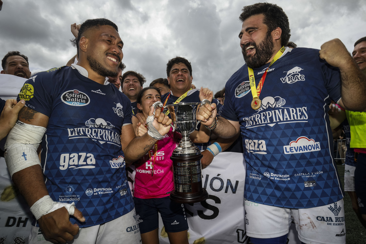 Final de la liga de rugby que disputan el Recoletas Burgos y el VRAC Quesos Entrepinares  / ALBERTO RODRIGO