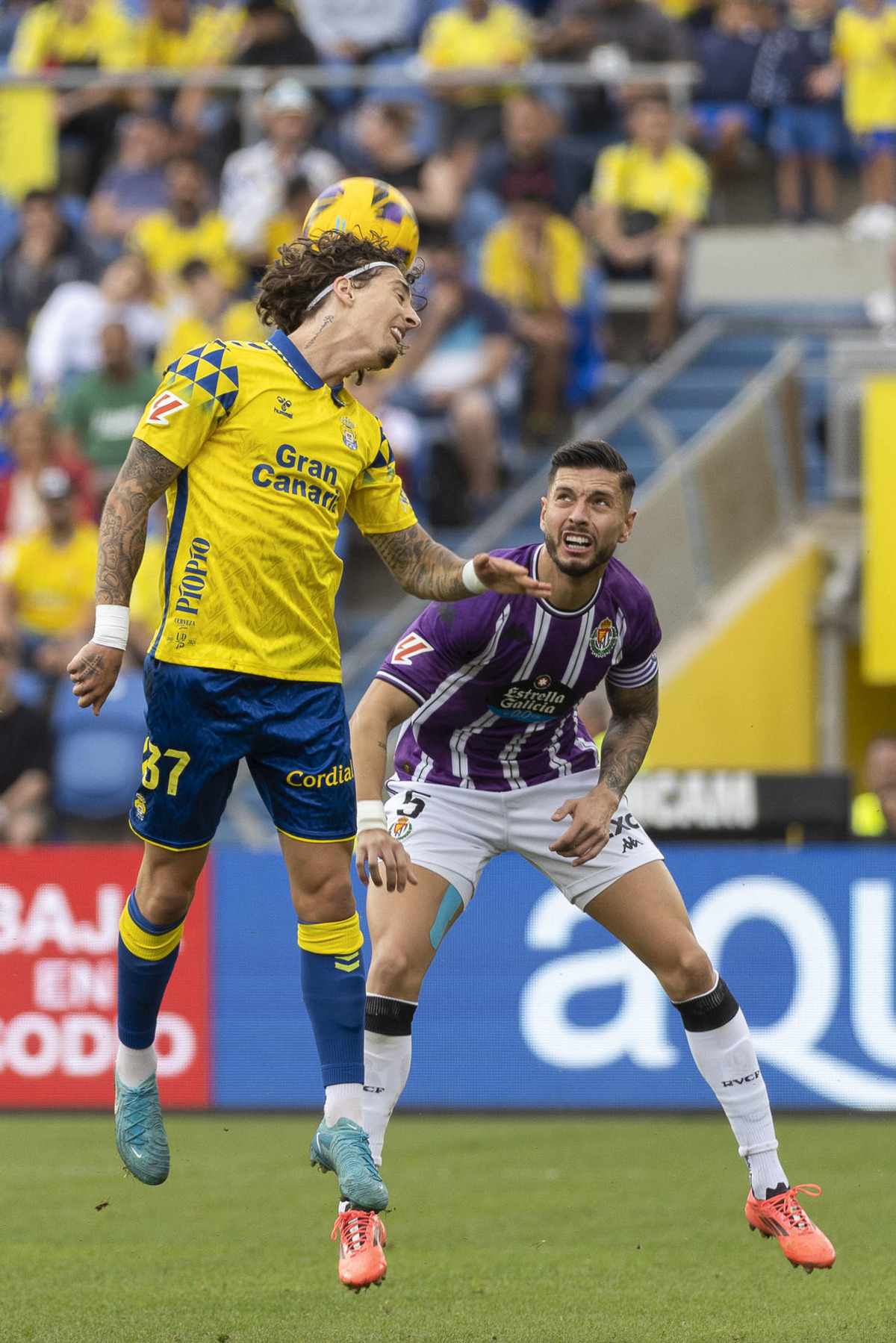 Imagen del UD Las Palmas-Real Valladolid.  / EFE