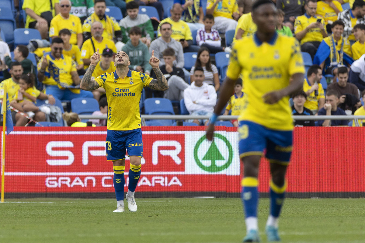 Imagen del UD Las Palmas-Real Valladolid.  / EFE