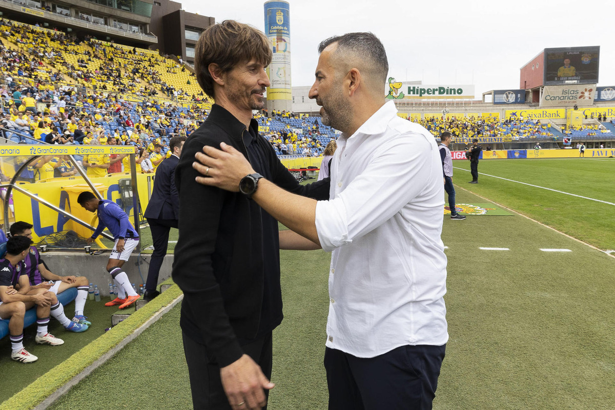 Imagen del UD Las Palmas-Real Valladolid.  / EFE