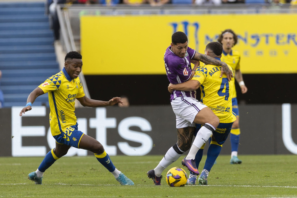 Imagen del UD Las Palmas-Real Valladolid.  / EFE