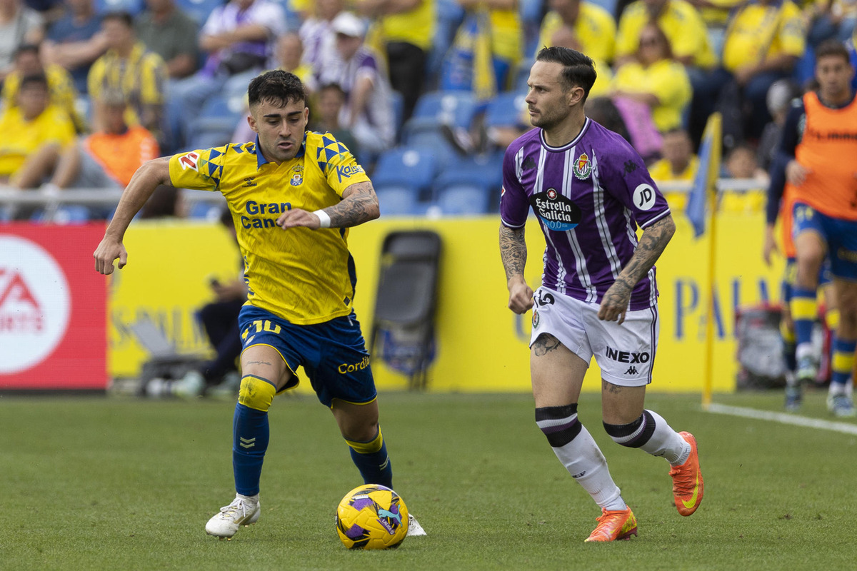 Imagen del UD Las Palmas-Real Valladolid.  / EFE