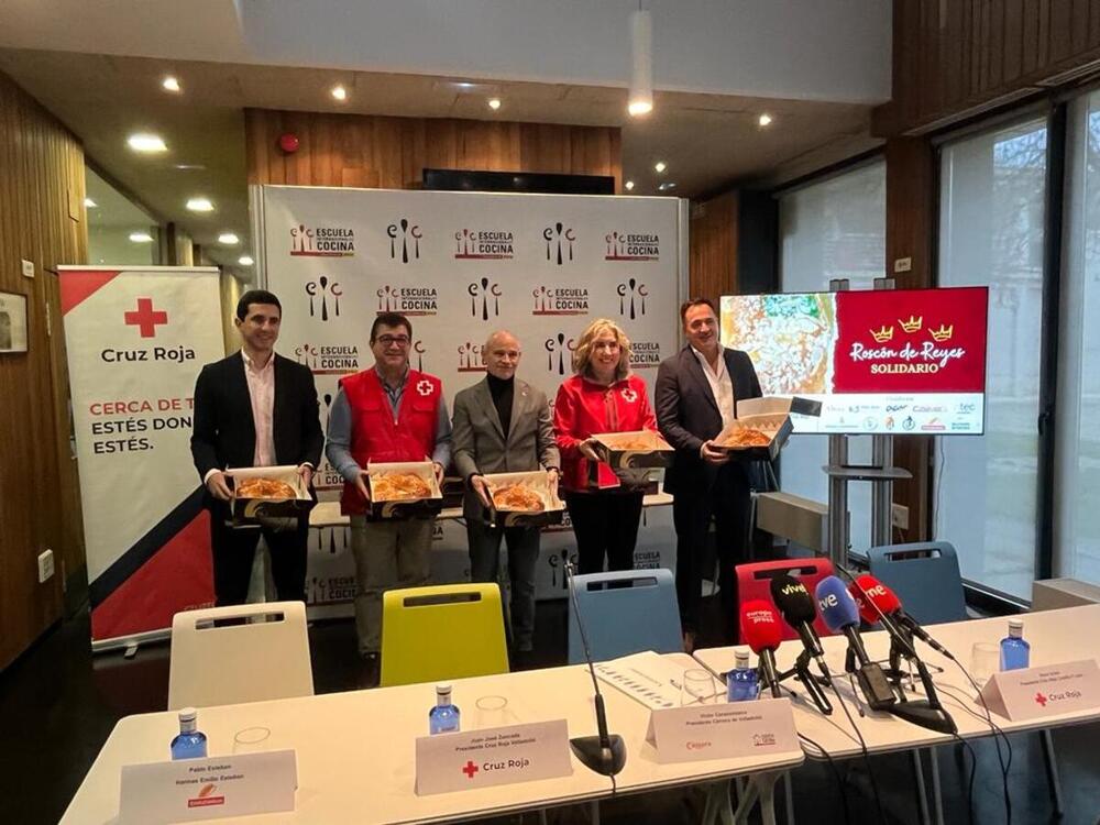 Presentación del acto de entrega de roscones de la Escuela de Cocina a Cruz Roja.