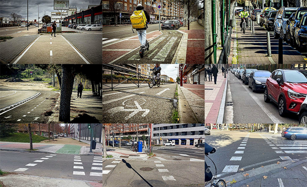 Nueve puntos negros en carriles bici de Valladolid.