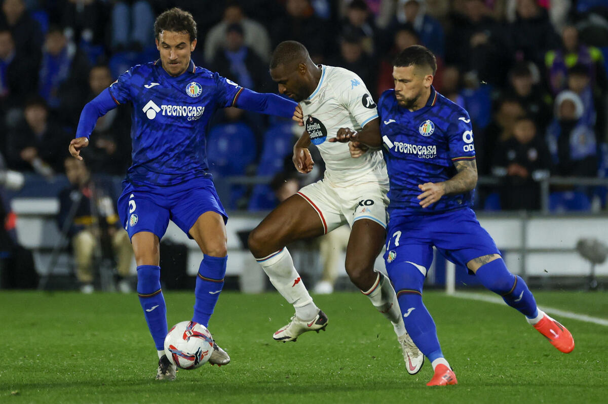 Partido entre el Getafe y el Real Valladolid.  / EFE