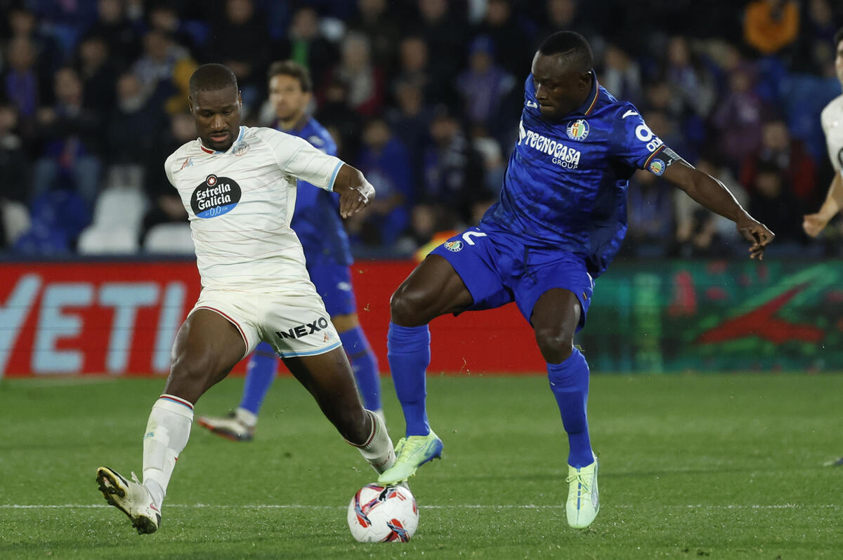 Partido entre el Getafe y el Real Valladolid.  / EFE