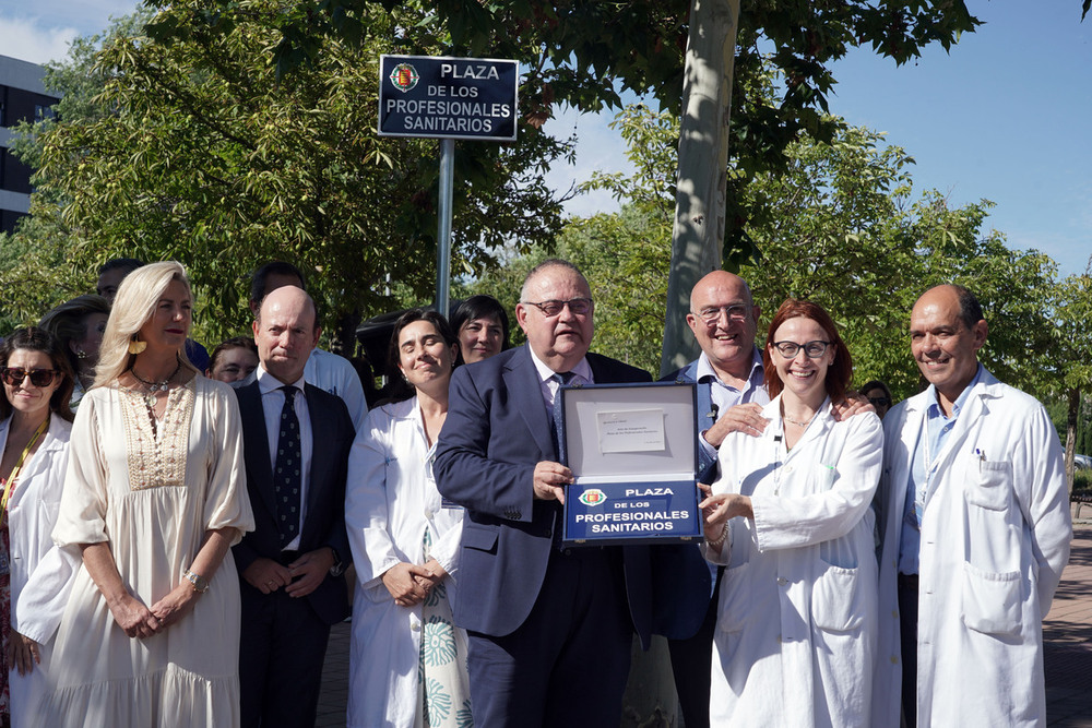 Valladolid inaugura la plaza de los Profesionales Sanitarios