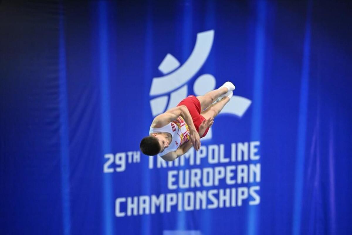 Imagen del Campeonato de Europa de gimnasia trampolín.  / El Día de Valladolid