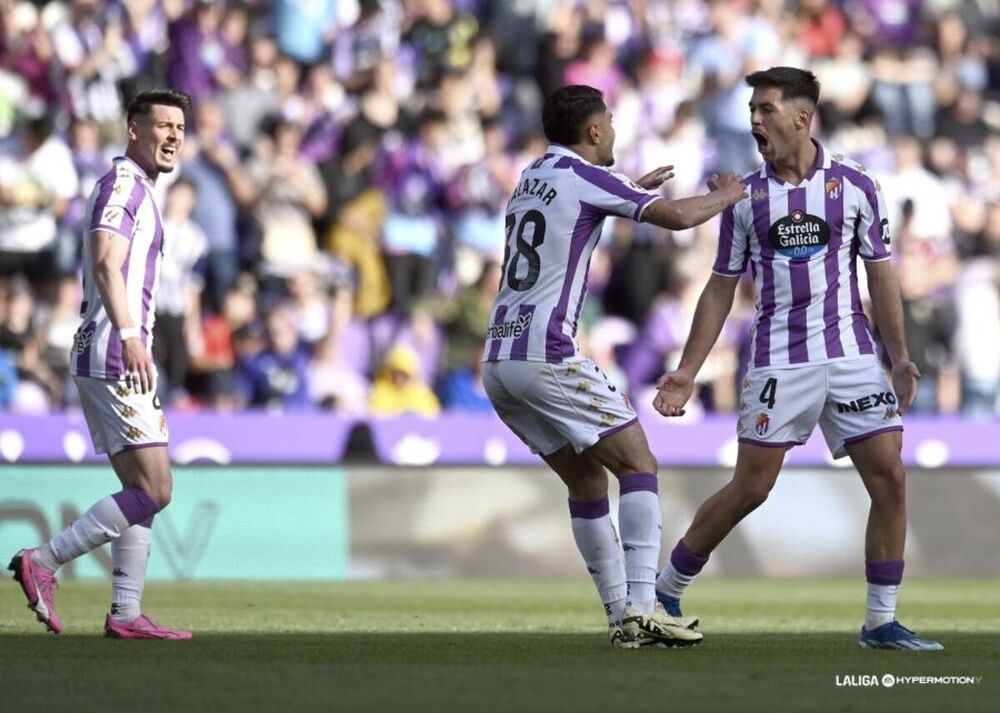 Meseguer celebra el 1-1 ante el Eibar.