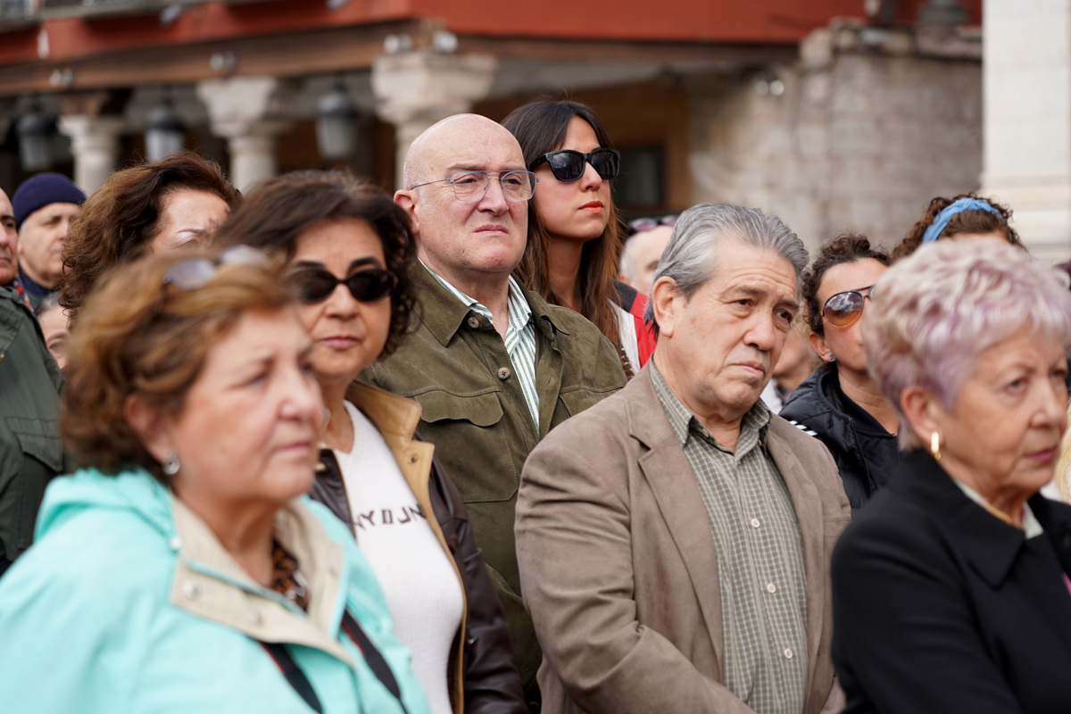 Concentración en la Plaza Mayor para pedir justicia por Sergio Delgado.  / LETICIA PÉREZ ICAL