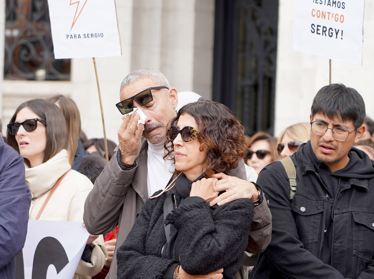 Concentración en la Plaza Mayor para pedir justicia por Sergio Delgado.  / LETICIA PÉREZ ICAL