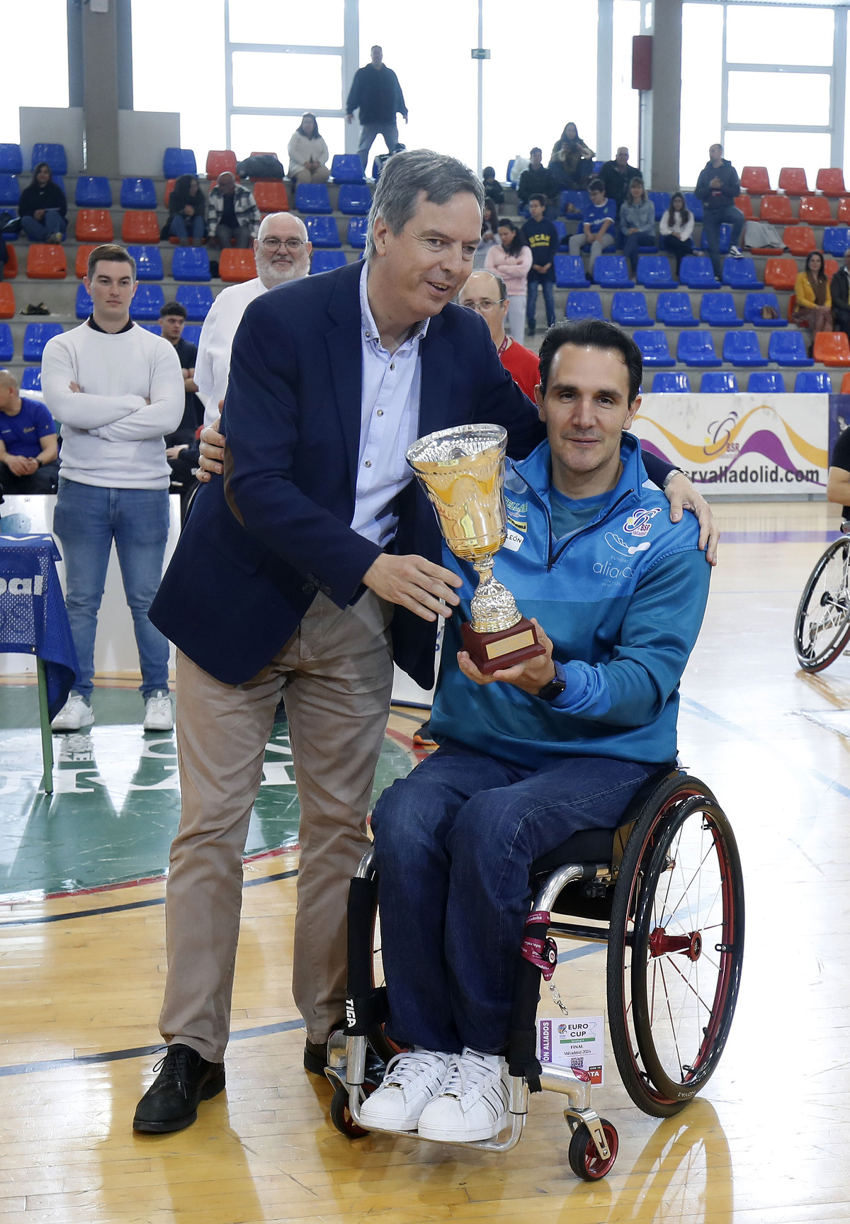 Entrega de trofeos en la Eurocup 3.  / CESAR MINGUELA