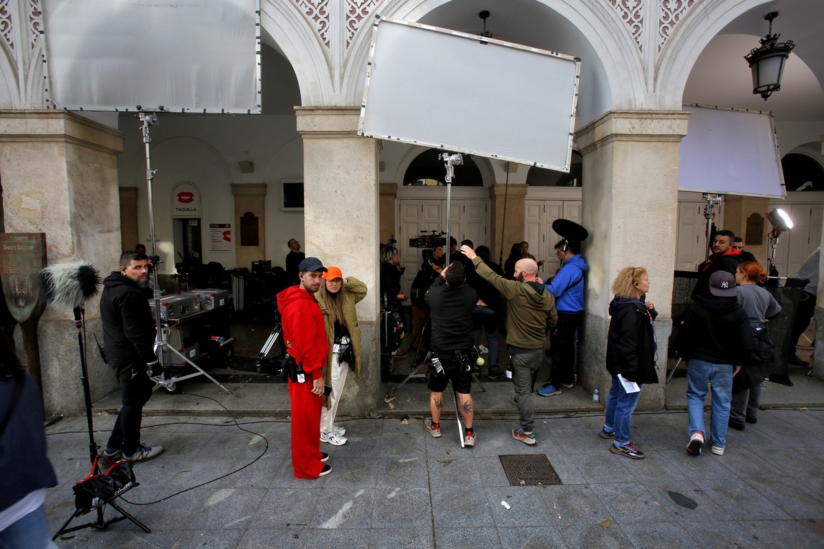 Rodaje de la segunda parte de la película 'Voy a pasarmelo bien'  / JONATHAN TAJES