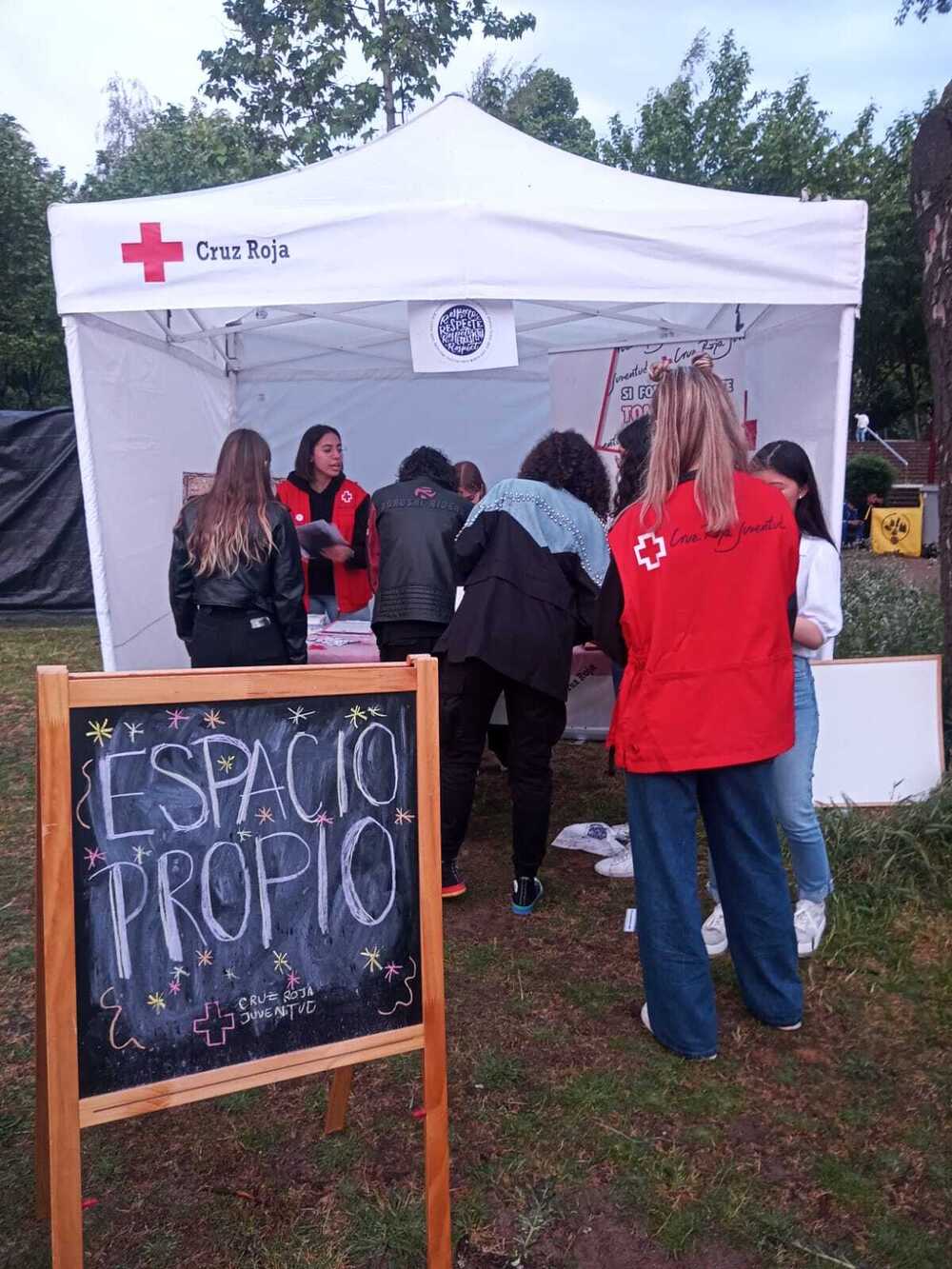 Carpa 'Espacio Propio' de Cruz Roja.