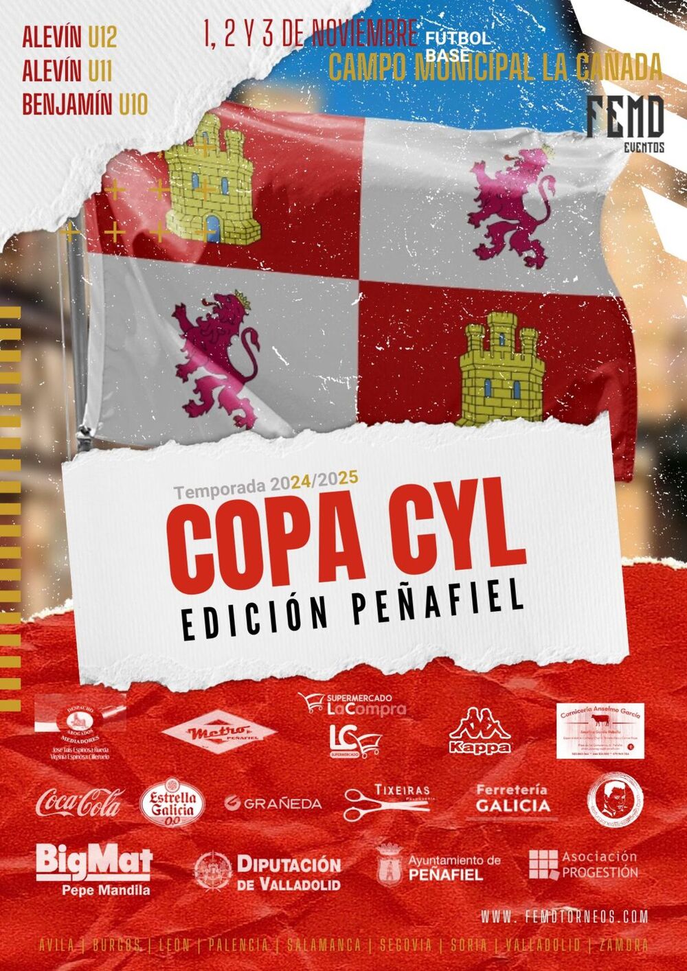 Sesenta equipos en la Copa Castilla y León de Peñafiel