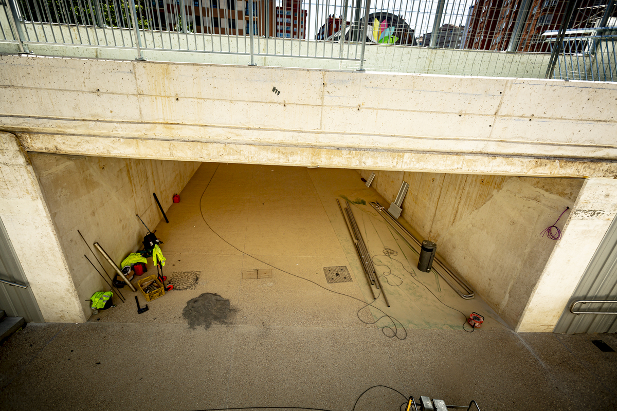 Obras en el túnel de Padre Claret  / JONATHAN TAJES