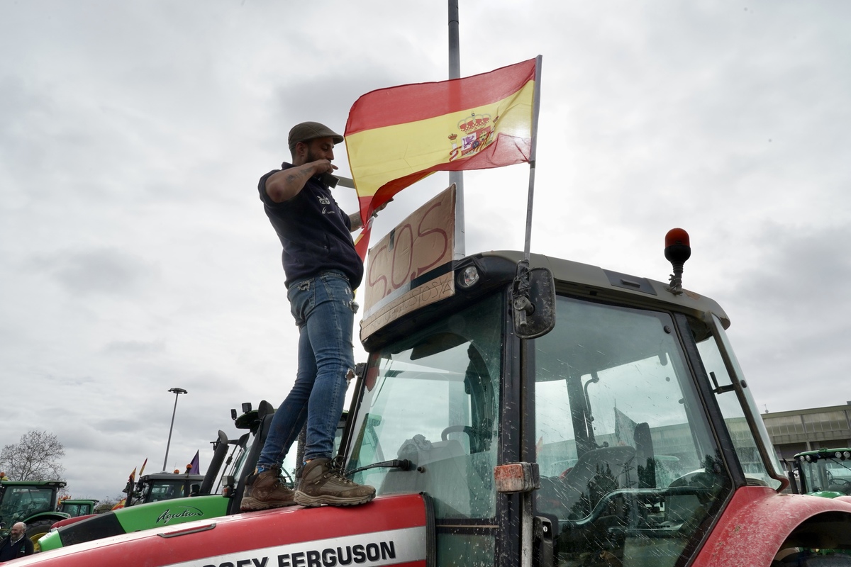 Tractorada por las calles de Valladolid