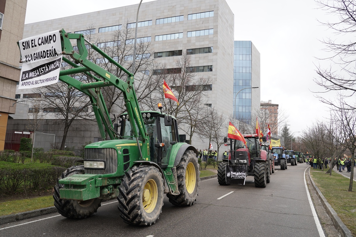 Tractorada por las calles de Valladolid  / RUBÉN CACHO / ICAL