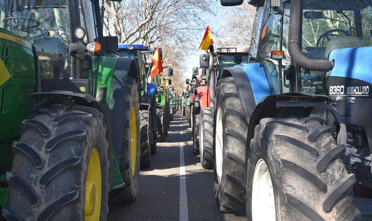 Tractorada por las calles de Valladolid  / EUROPA PRESS