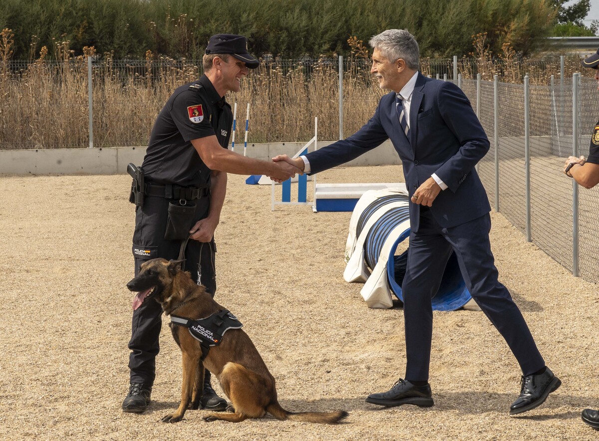 El ministro de Interior inaugura la nueva sede de la Unidad de Guías Caninos de la Jefatura Superior de Policía de Castilla y León  / EDUARDO MARGARETO / ICAL