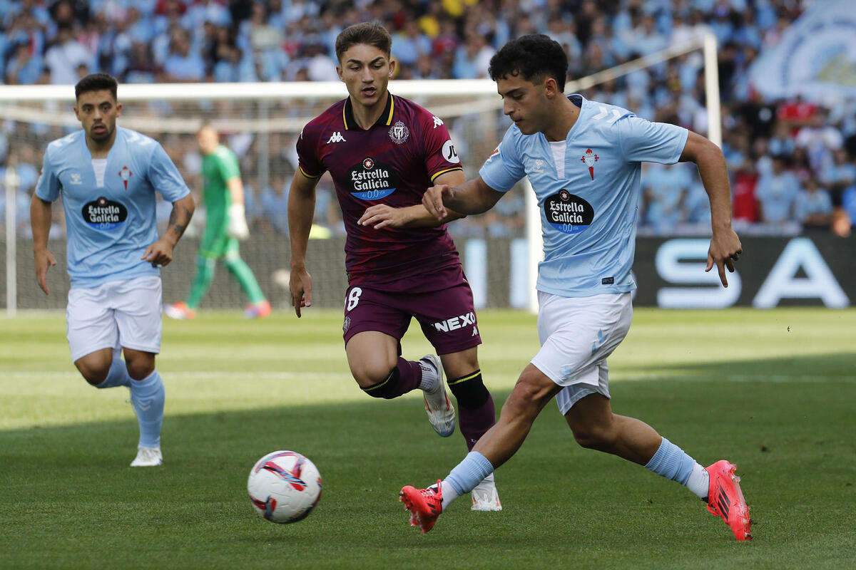 El Real Valladolid cayó 3-1 en Vigo.  / EFE