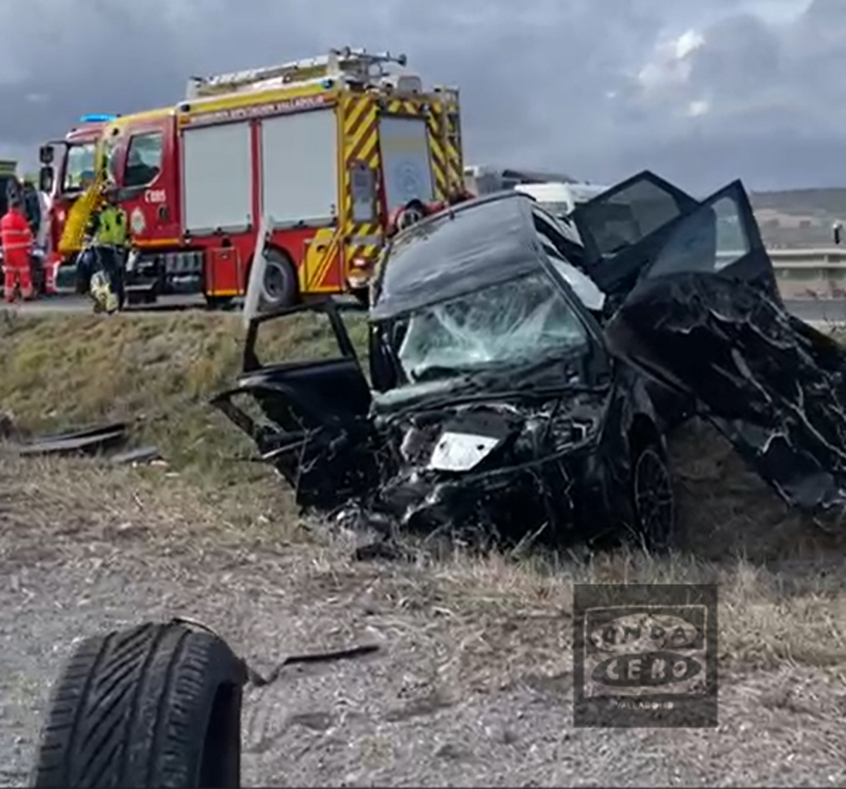 Un fallecido en un accidente múltiple en la N-122  / ONDA CERO