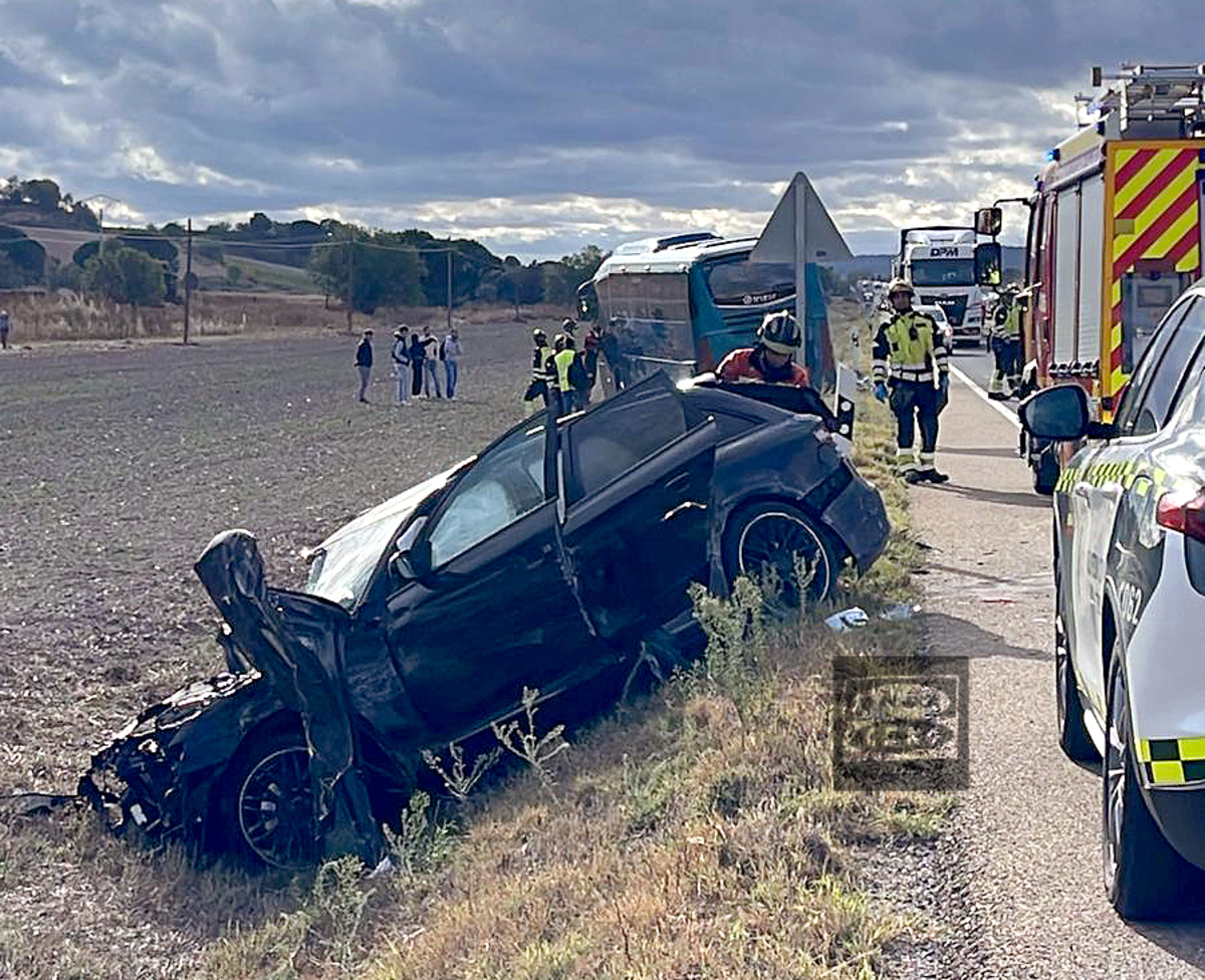 Un fallecido en un accidente múltiple en la N-122  / ONDA CERO