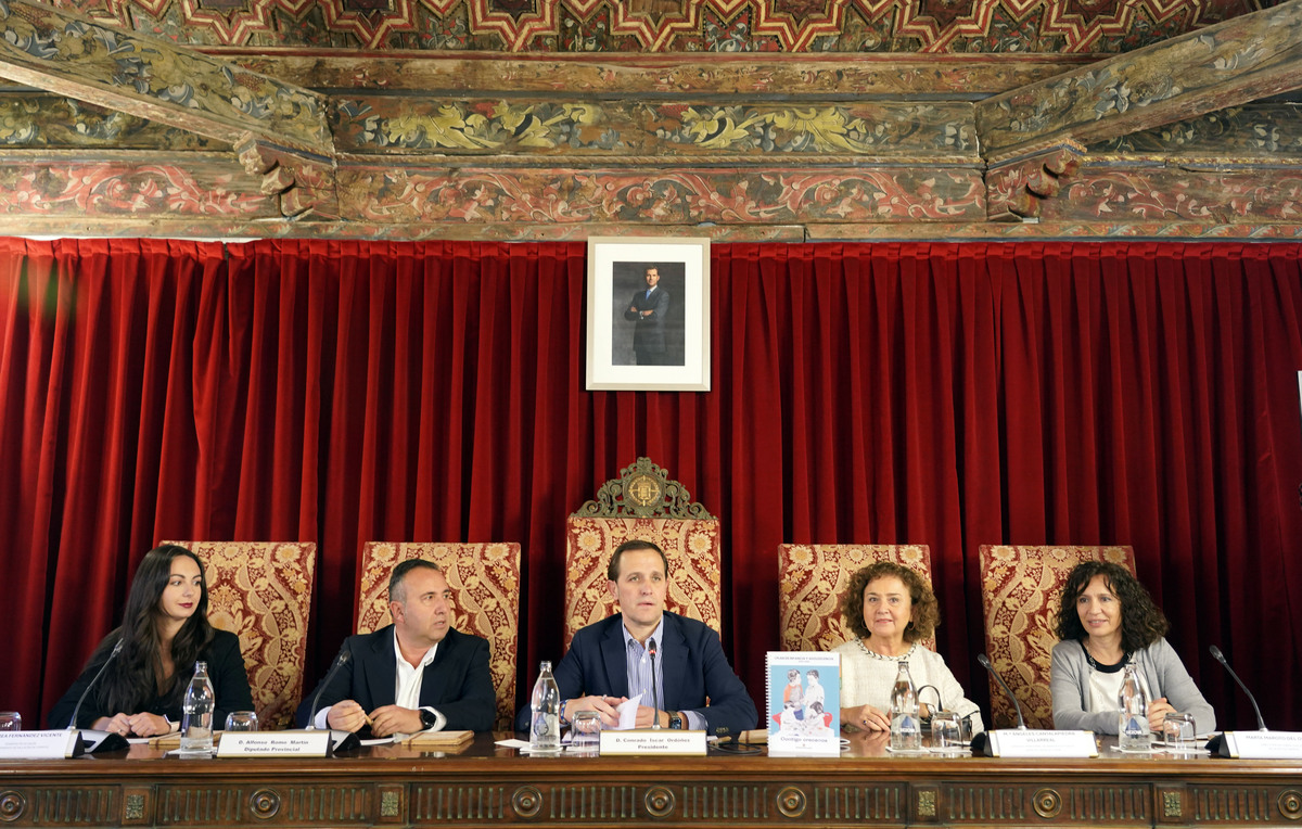 Pleno infantil de la Diputación de Valladolid con alumnos del instituto Jorge Guillén de Villalón de Campos  / RUBÉN CACHO / ICAL