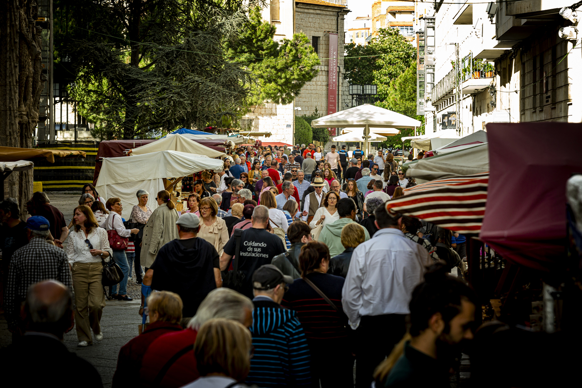 Mercado Castellano en San Pablo durante las fiestas de San Pedro Regalado  / JONATHAN TAJES