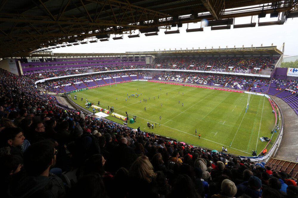 Imagen de un partido de rugby en el José Zorrilla.