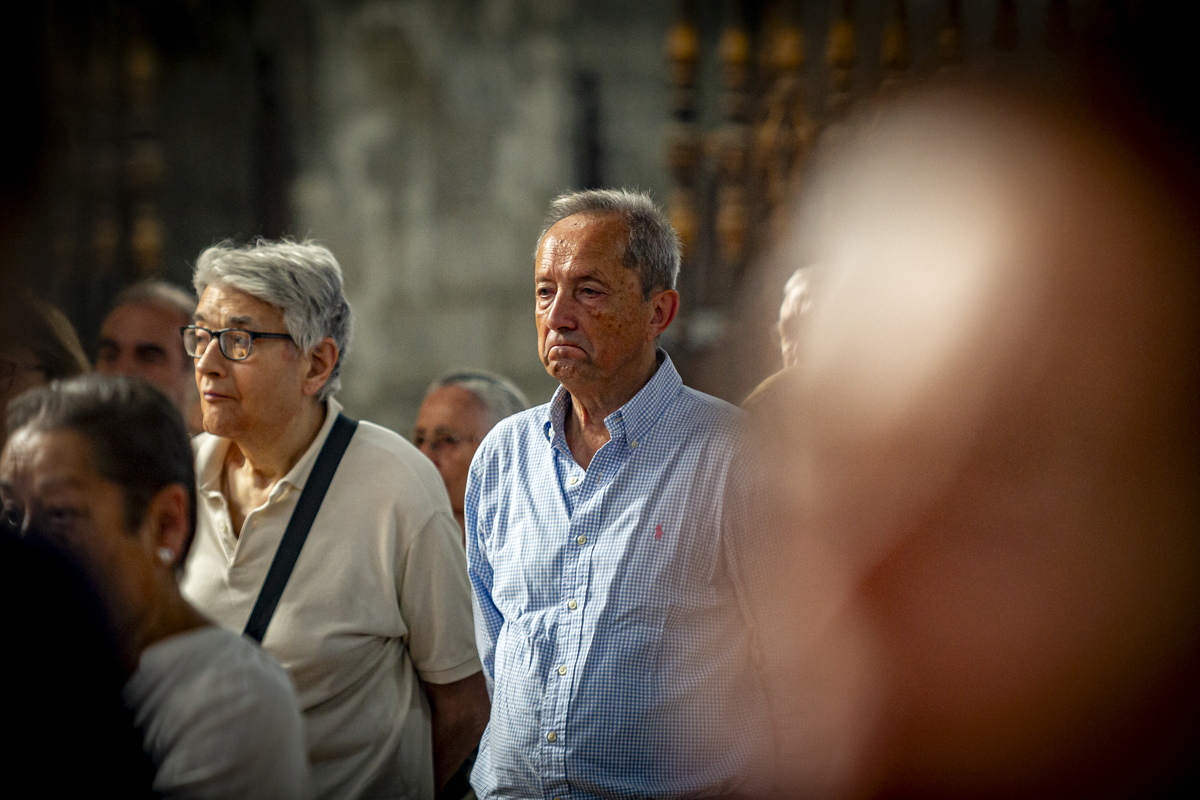 Valladolid se despide de Teófanes Egido en 'su' iglesia  / JONATHAN TAJES