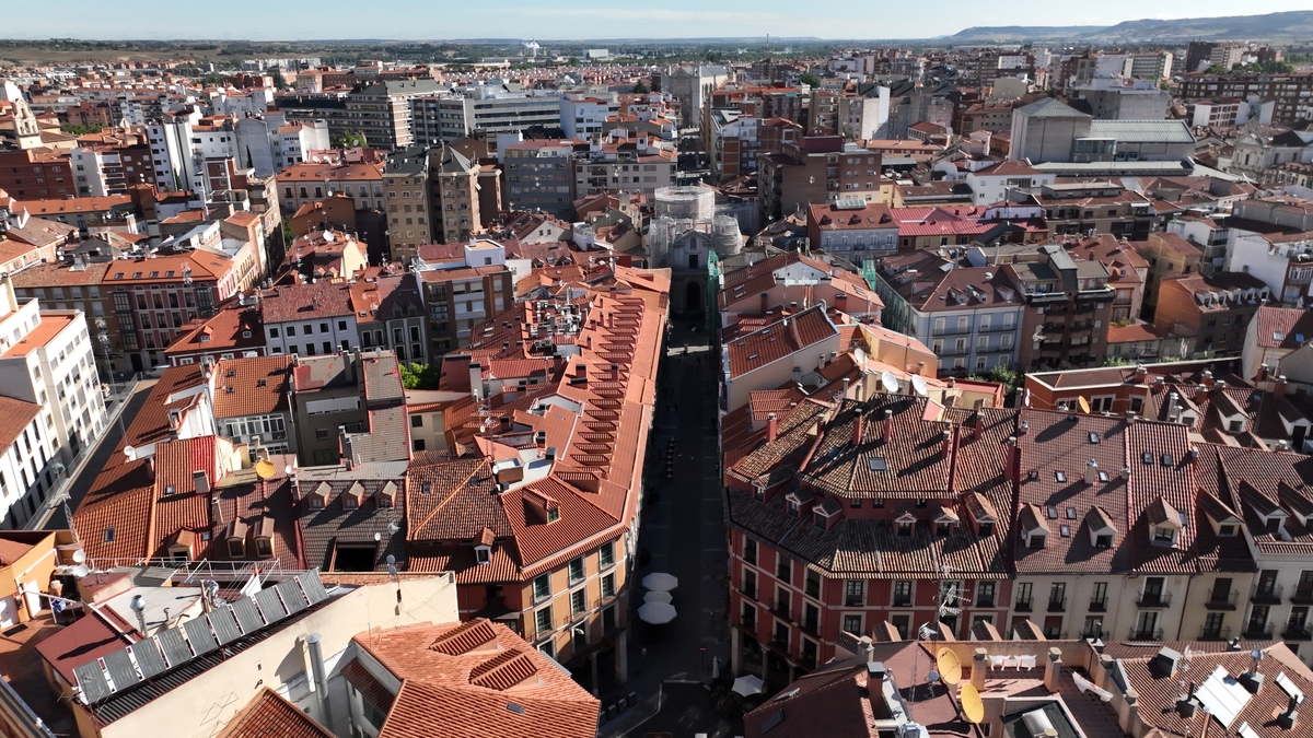  Estado actual de la iglesia de la Veracruz en Valladolid tras el derrumbe de la cúpula  / ENG DRONE / ICAL