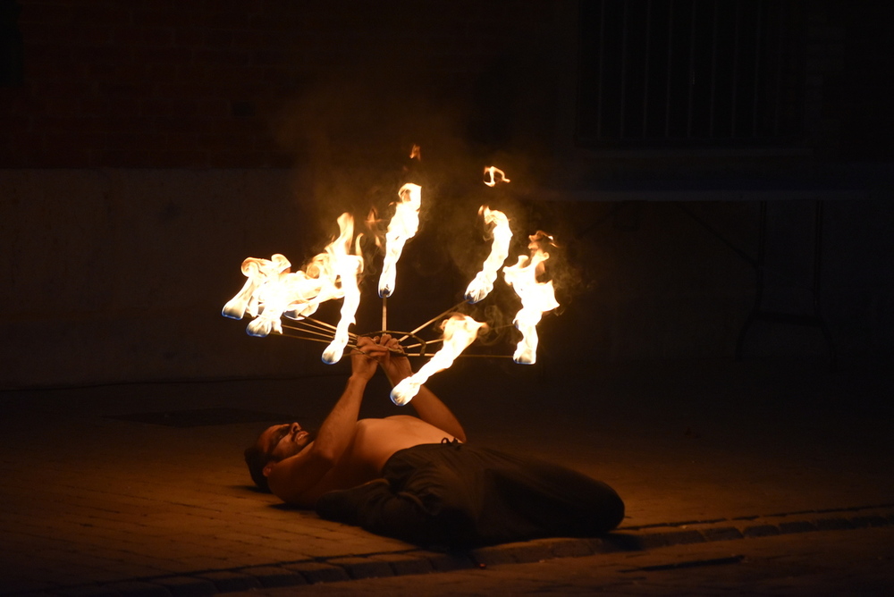 Espectáculo de fuego 'Elderblot' en Cigales.